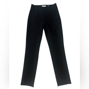 Classic Dark Navy Blue Straight-Leg Dress Pants
